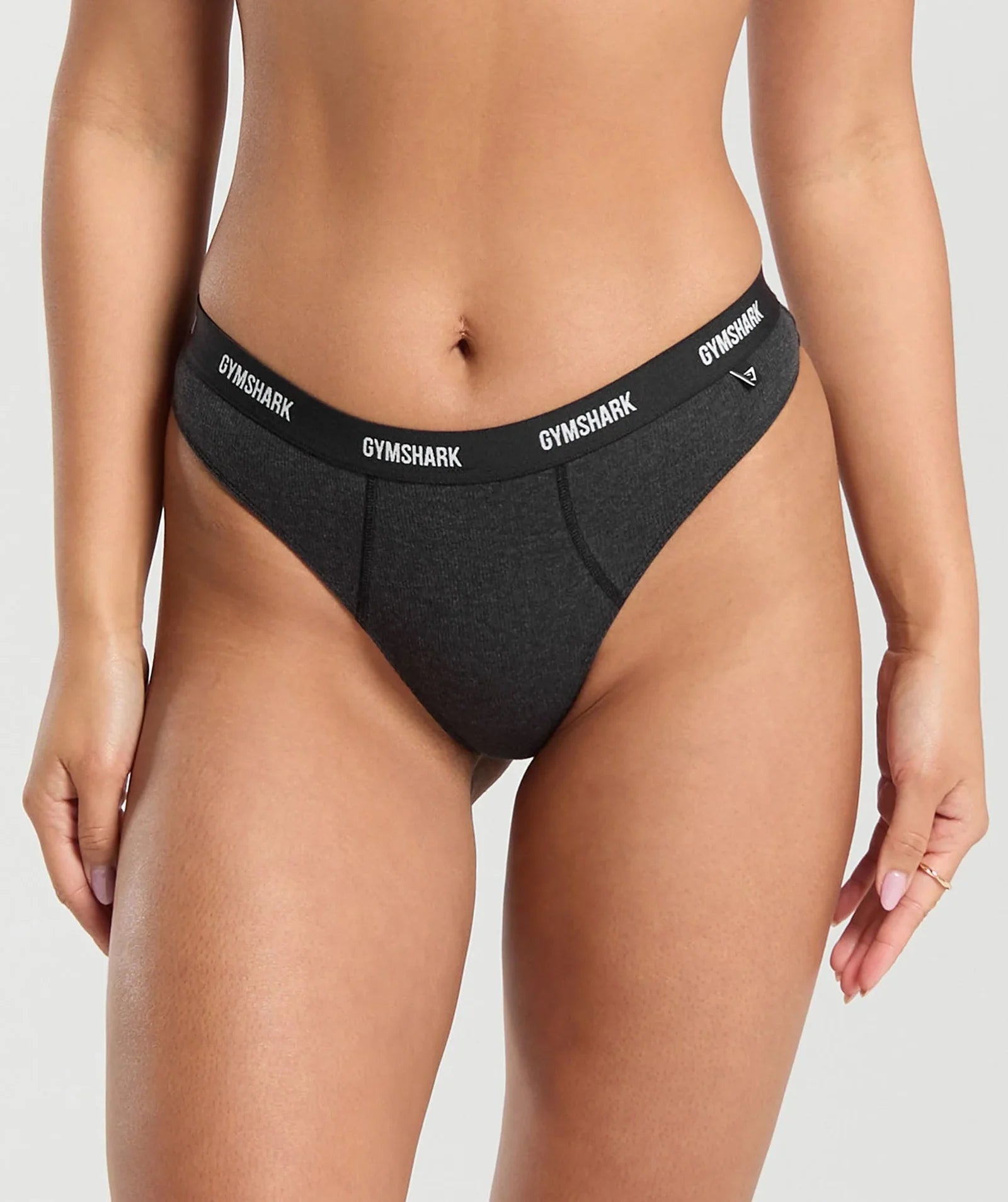 Rib High Rise Thong  Gymshark